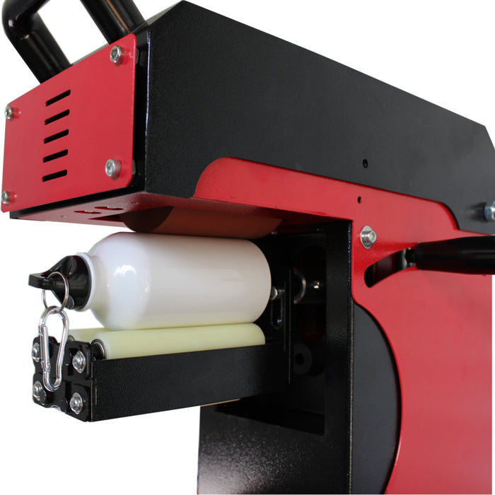 Máquina de prensado térmico para tazas de plástico y vidrio con rodillo y bolígrafo