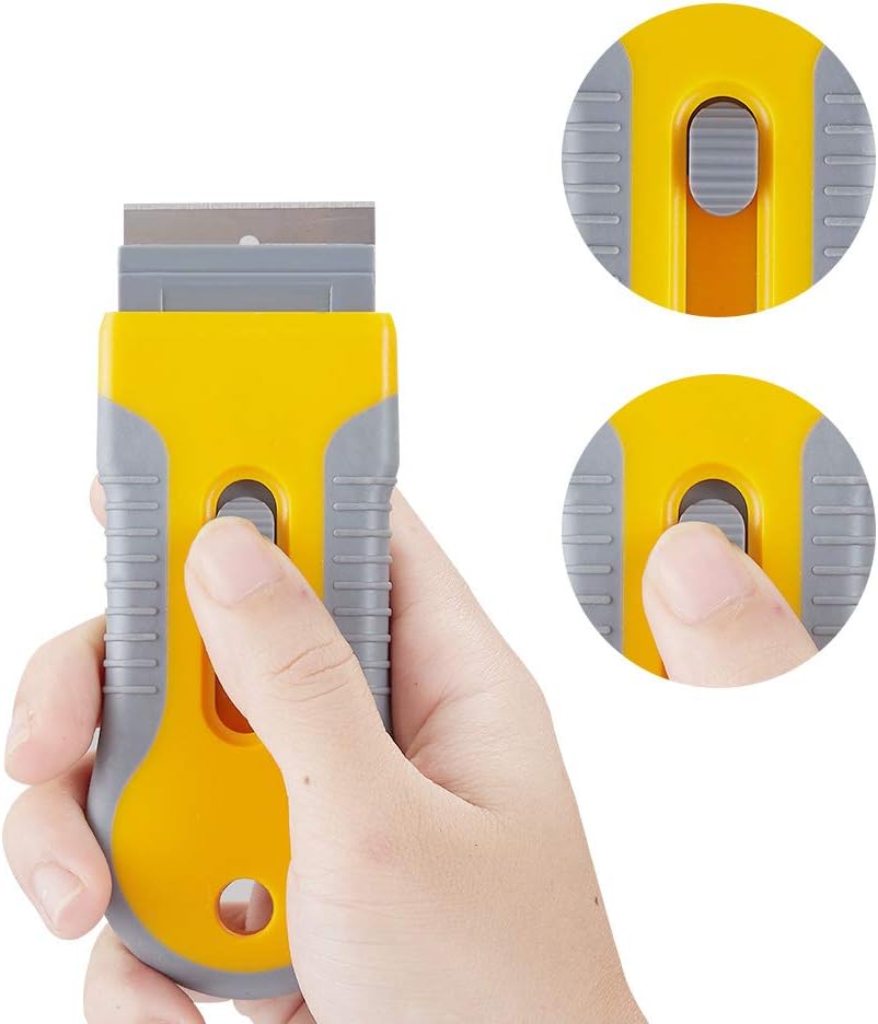 Retractable Razor Scraper (4.5 x 10.5 cm) + 15pcs Extra Blades