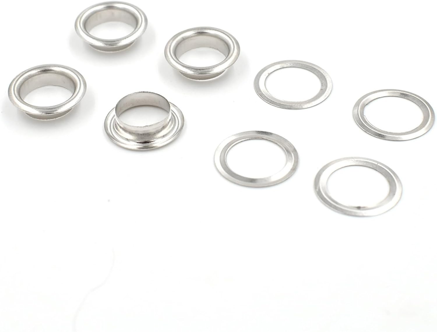 Metal Eyelet with Washer (10mm) For Leather Craft Clothes Sewing Clothing Belt Bulk Accessories - 1000 Set (Silver or Gold)