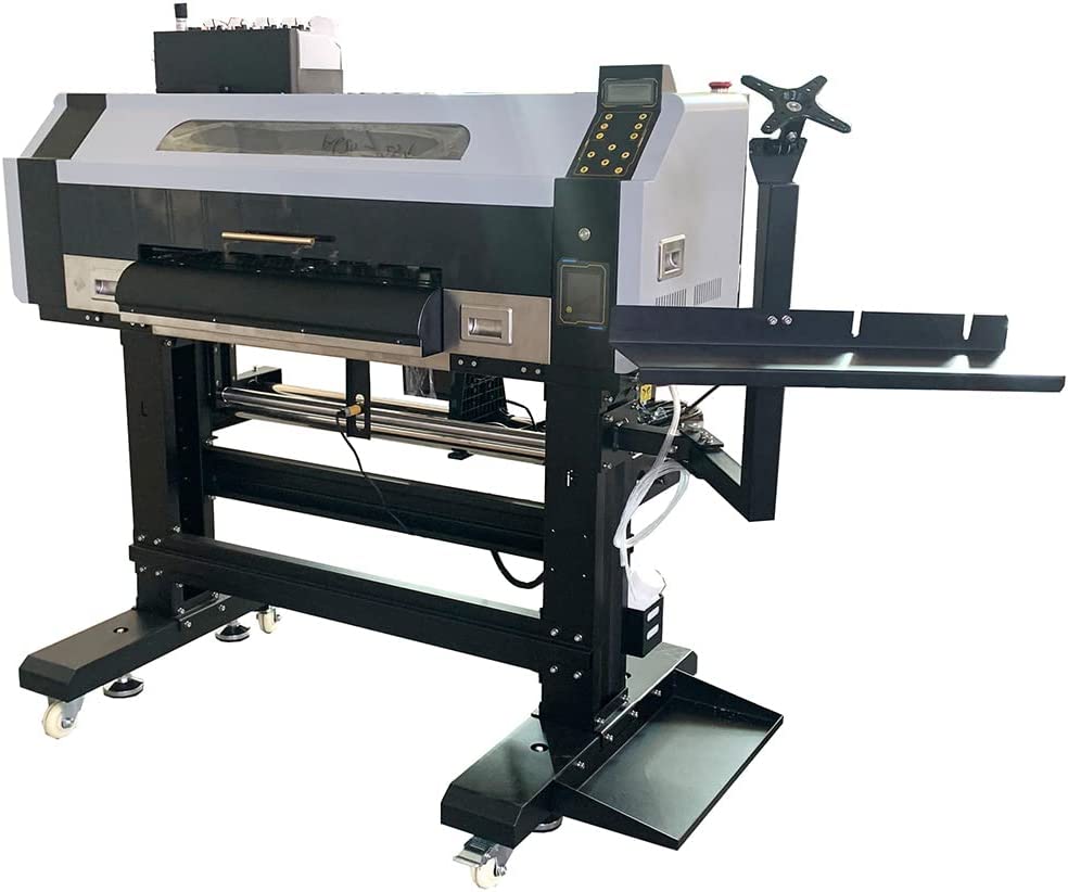 Impresora de transferencia DTF clásica de 24 pulgadas (600 mm). Impresora DTF directa a película. Máquina DTF con cabezales de impresión duales I3200-A1 para impresión de camisetas por transferencia.