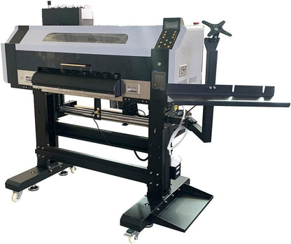 Impresora de transferencia DTF clásica de 24 pulgadas (600 mm). Impresora DTF directa a película. Máquina DTF con cabezales de impresión duales I3200-A1 para impresión de camisetas por transferencia.