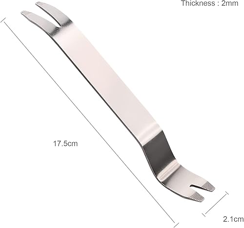 Metal Auto Trim Removal Tool Auto Fastener Remover Pry Tool - 3pcs