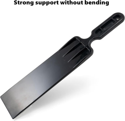 Long Reach Auto Bulldozer Squeegee, Mini Paddle Scrubber for Window Tint Film Installing and Vehicle Windshield/Rear Window Glass Cleaning - 1pc Bulldozer Tint Tool + 3pcs Scrub Pads