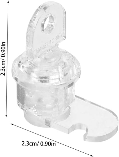 Acrylic Cabinet Door Lock Key Hidden Display Case Latch for Wardrobe Closets and Showcase Use and Aesthetic Lock