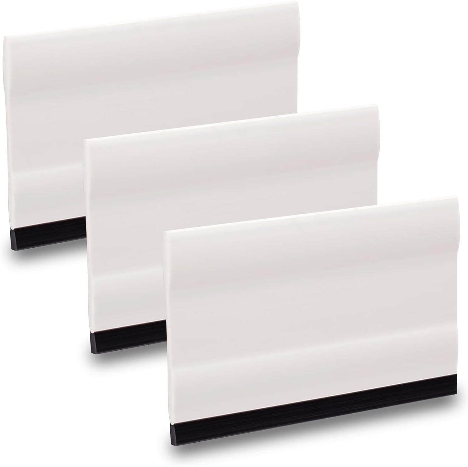 3" Window Cleaning Combo Squeegee with Soft Rubber for Car Mirror, Vehicle Side Rear Glass, Removing Water and Rain - 7.5 x 5cm (3pcs)