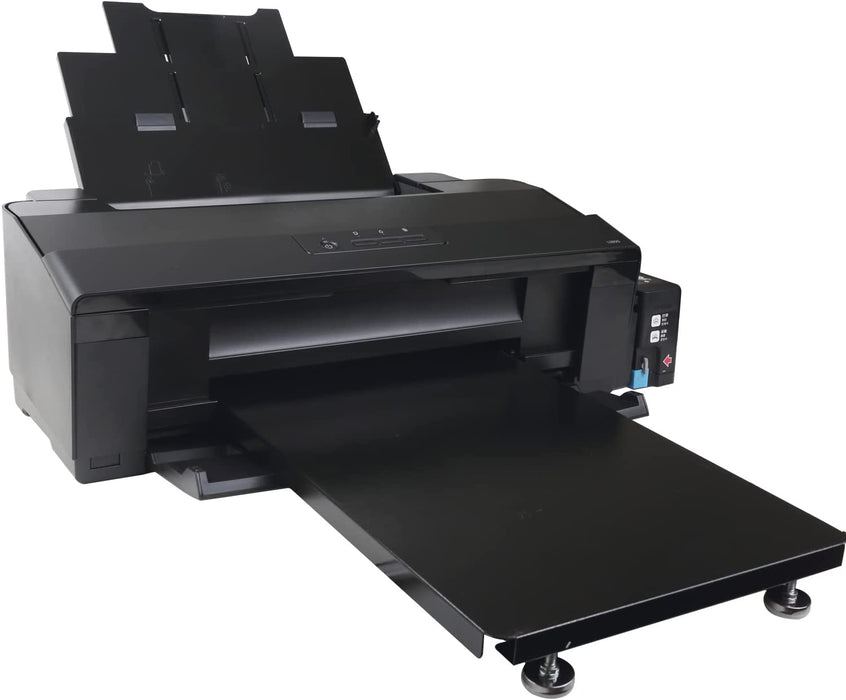 Impresora DTF de 13 pulgadas y ancho A3+, máquina de transferencia directa con película L1800, ideal para imprimir camisetas, sudaderas, fundas de almohada, etc. (6 tintas de 100 ml + 100 películas PET + polvo)