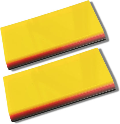 3-Layer PPF &amp; Tints Soft Rubber Squeegee for Protective Film Install (5 x 10cm) - Pack of 2
