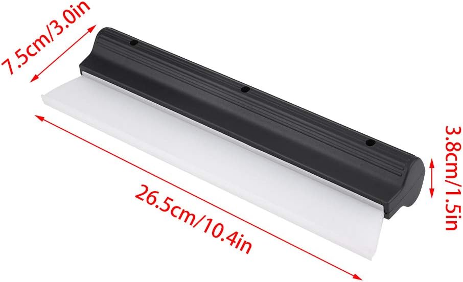 Water Scraper Squeegee Car Water Blade Squeegee with Silicone T-Bar - 26.5 x 7.5cm