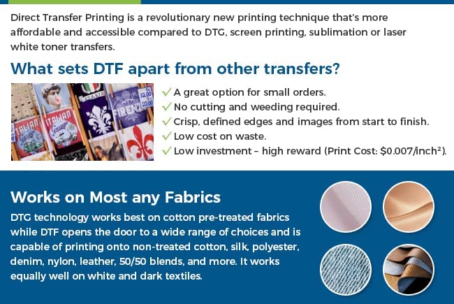 Impresora DTF de 24 pulgadas (60 cm) para transferencia directa a película. Máquina de impresión por transferencia DTF con agitador de polvo y secador. Máquina para agitar polvo para impresión de camisetas (DIY) (Photoprint RIP o software Maintop 6.1). 