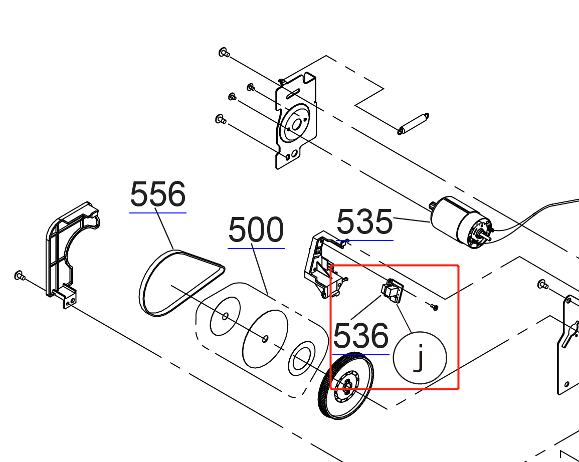 Codificador PF EPSON F6000 F6200 F6300 F7000 F7100 F7200 F9200 S30600 S50600 S70600 / 4900 7700 7890 7900 9700 9890 9900 - 2210270