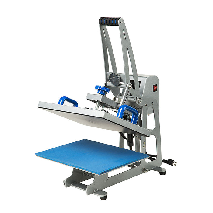 Prensa térmica plana de apertura automática de 280 x 380 mm (11" x 15") para camisetas con platina reemplazable