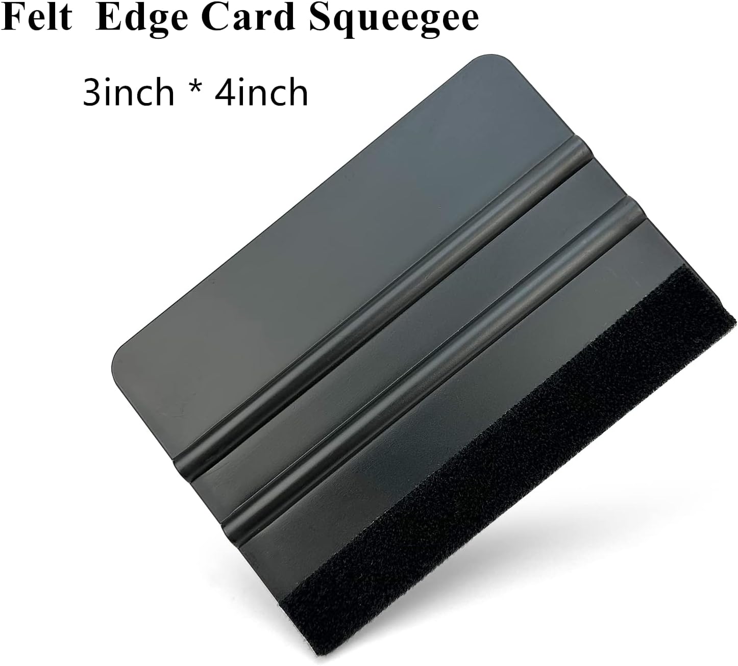 Vinyl Wrap Felt Edge Squeegee for Decals, Adhesive Vinyl, Window Film, Wallpaper - 3pcs (4inch - 5inch - 6inch)