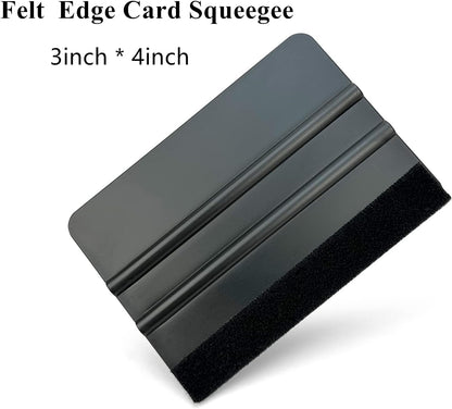Vinyl Wrap Felt Edge Squeegee for Decals, Adhesive Vinyl, Window Film, Wallpaper - 3pcs (4inch - 5inch - 6inch)
