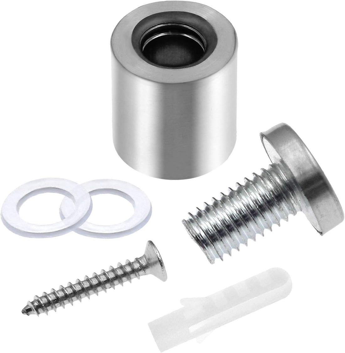Stainless Steel Standoff Screws Wall Sign Advertising Nail for Hanging Acrylic Picture Frame (Silver) - 12pcs (3/4" x 1.18")