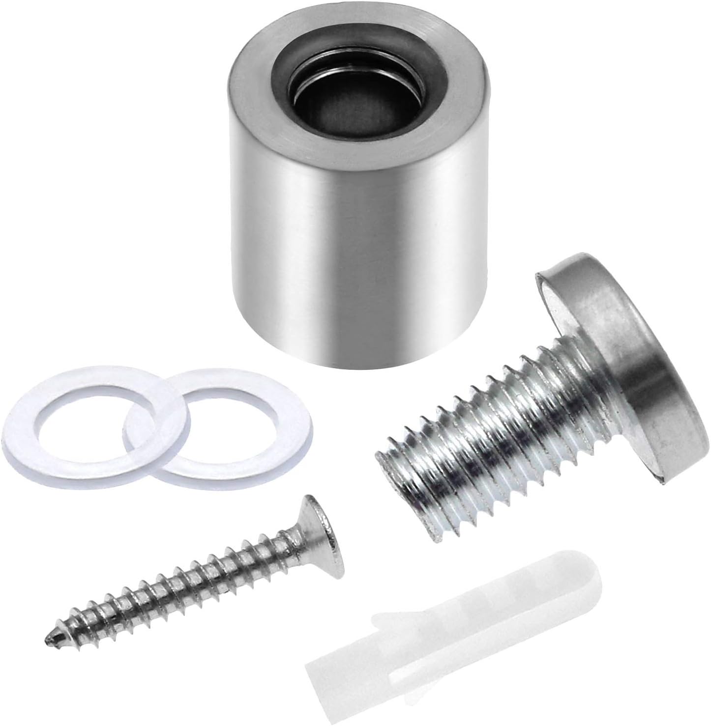 Stainless Steel Standoff Screws Wall Sign Advertising Nail for Hanging Acrylic Picture Frame (Silver) - 12pcs (3/4" x 1.18")