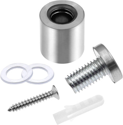 Stainless Steel Standoff Screws Wall Sign Advertising Nail for Hanging Acrylic Picture Frame (Silver) - 12pcs (3/4" x 1.18")