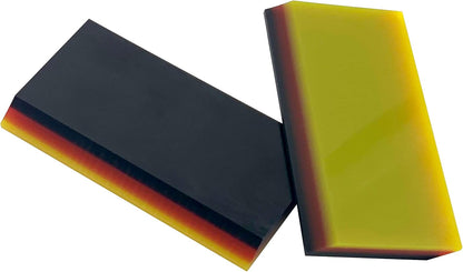 3-Layer PPF &amp; Tints Soft Rubber Squeegee for Protective Film Install (5 x 10cm) - Pack of 2