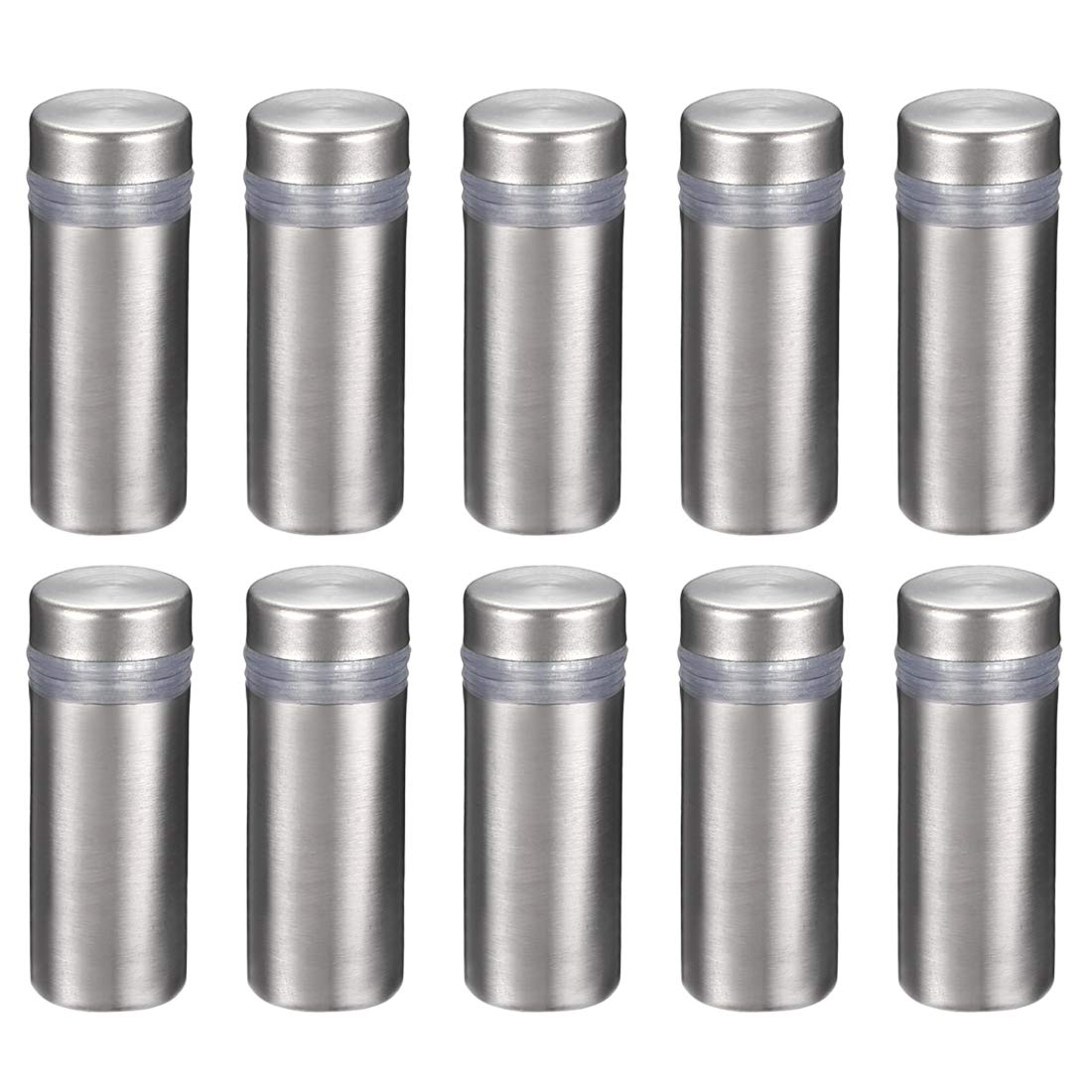 Wall Mount Acrylic Sign Standoff Screws Holders Glass Nails - 10pcs (12x30mm)