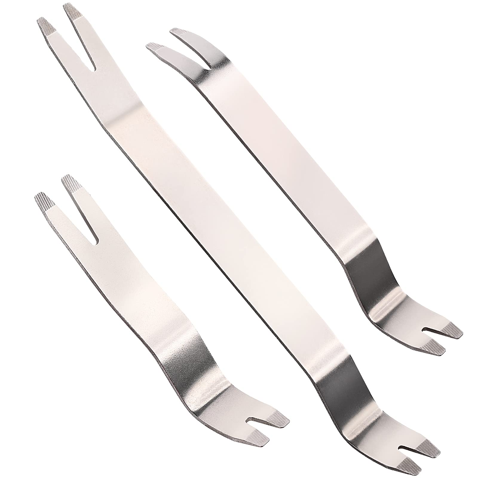 Metal Auto Trim Removal Tool Auto Fastener Remover Pry Tool - 3pcs