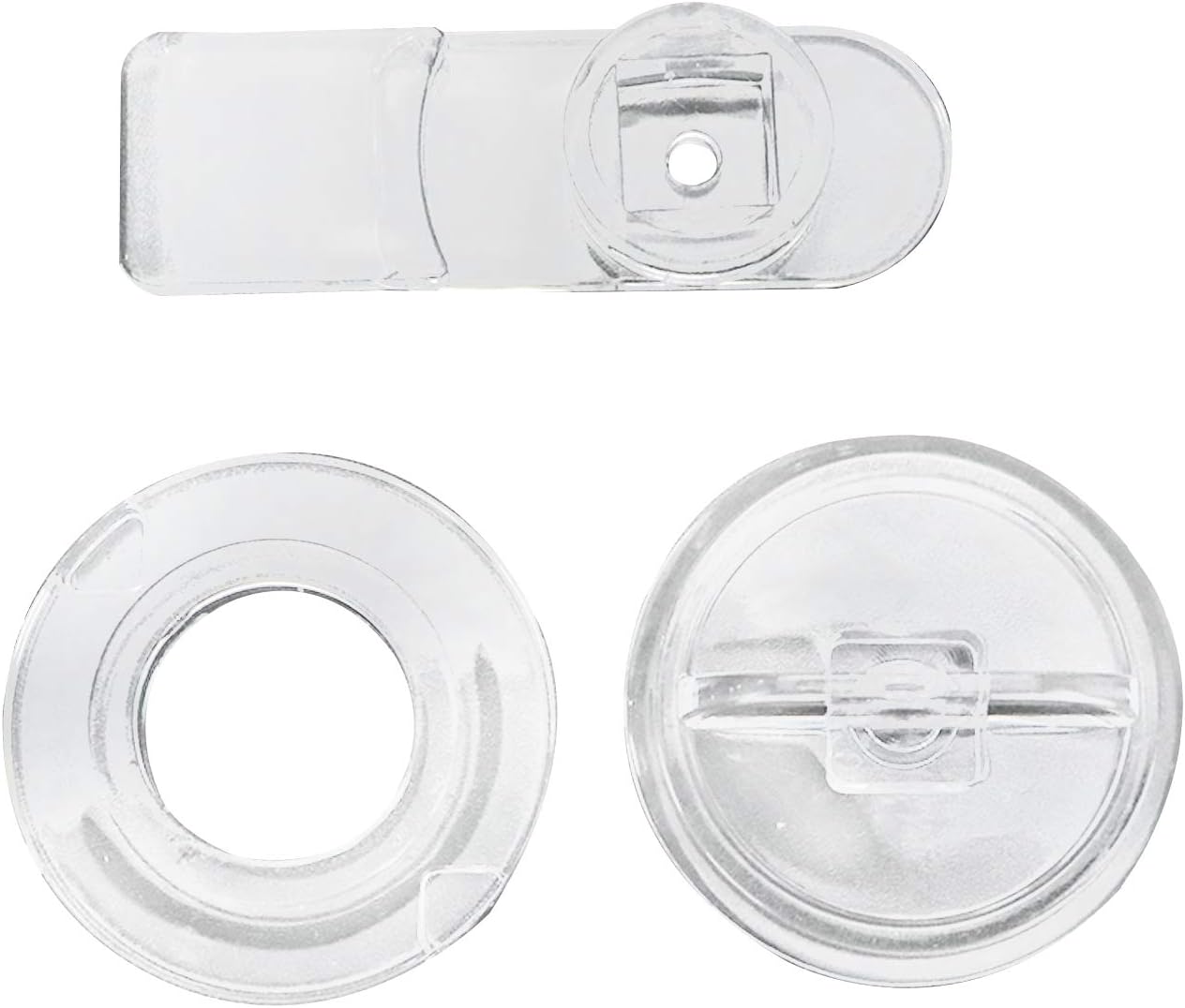 5Pcs Acrylic Lock Mini Buckle Latch Transparent Hinge Hasps for Wood Box Gift Jewelry