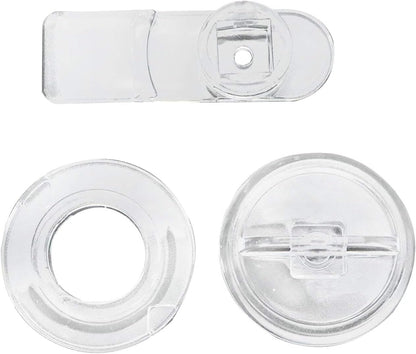 5Pcs Acrylic Lock Mini Buckle Latch Transparent Hinge Hasps for Wood Box Gift Jewelry