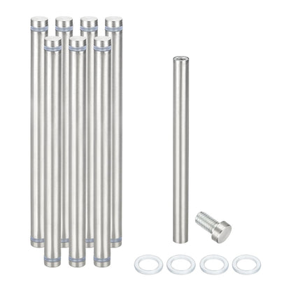 Wall Mount Acrylic Double Head Standoff Screws - 8pcs (1/2" x 6.3")