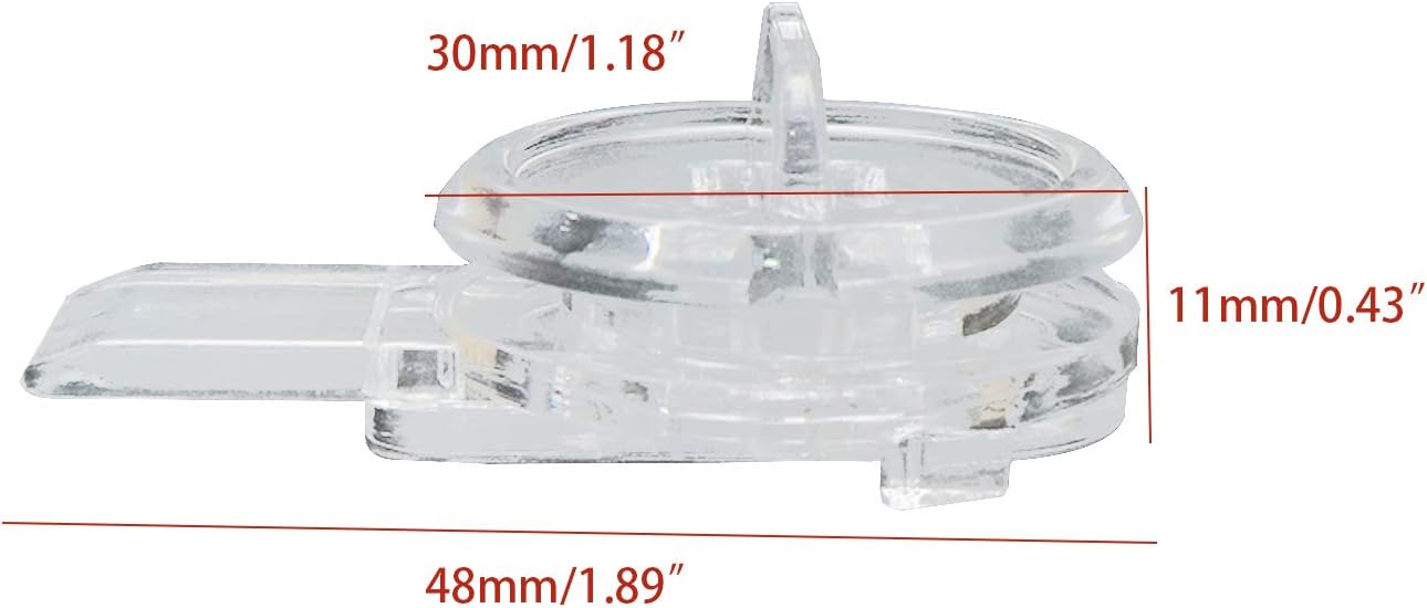 5Pcs Acrylic Lock Mini Buckle Latch Transparent Hinge Hasps for Wood Box Gift Jewelry