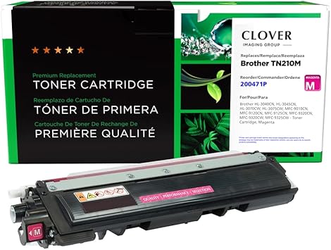Clover Remanufactured Magenta Toner Cartridge for Brother TN210
