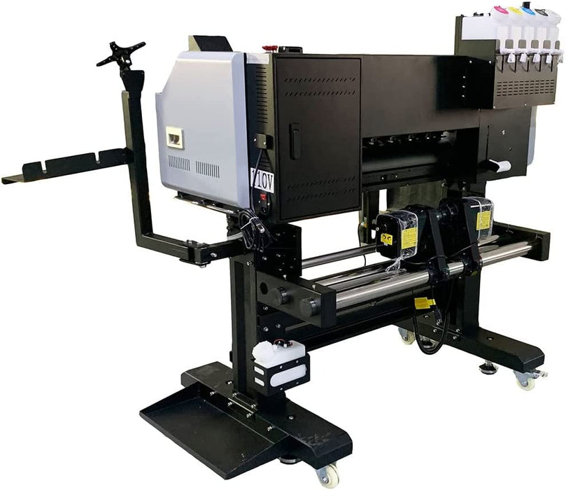 Impresora de transferencia DTF clásica de 24 pulgadas (600 mm). Impresora DTF directa a película. Máquina DTF con cabezales de impresión duales I3200-A1 para impresión de camisetas por transferencia.