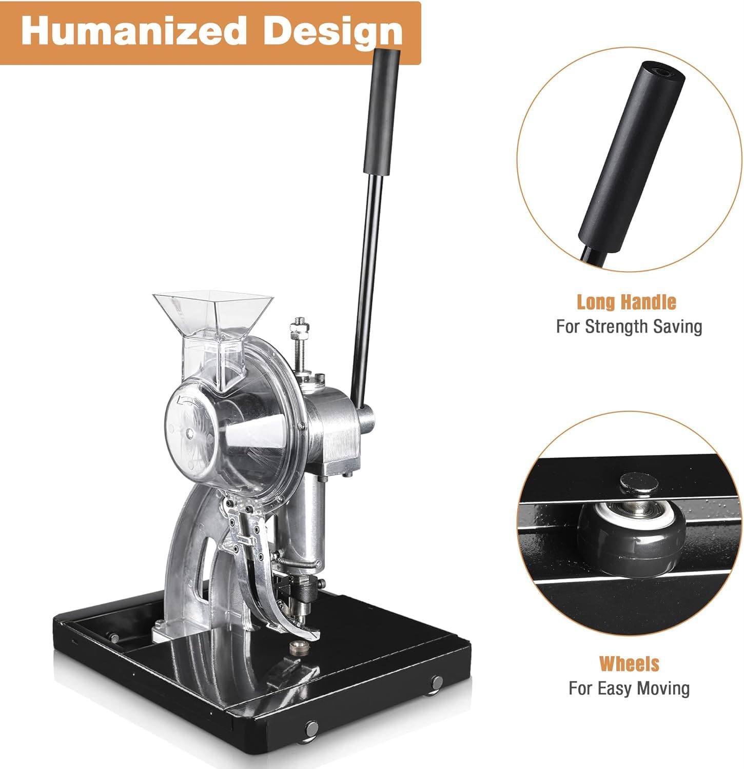 Semi-Automatic Hand Press Grommet Machine, 6/10/12mm Grommet Punching and Setting Machine, Automatic Grommet Press Machine Eyelet Tool, for Leather Fabric Belt Clothes Shoes Handbag Grommets