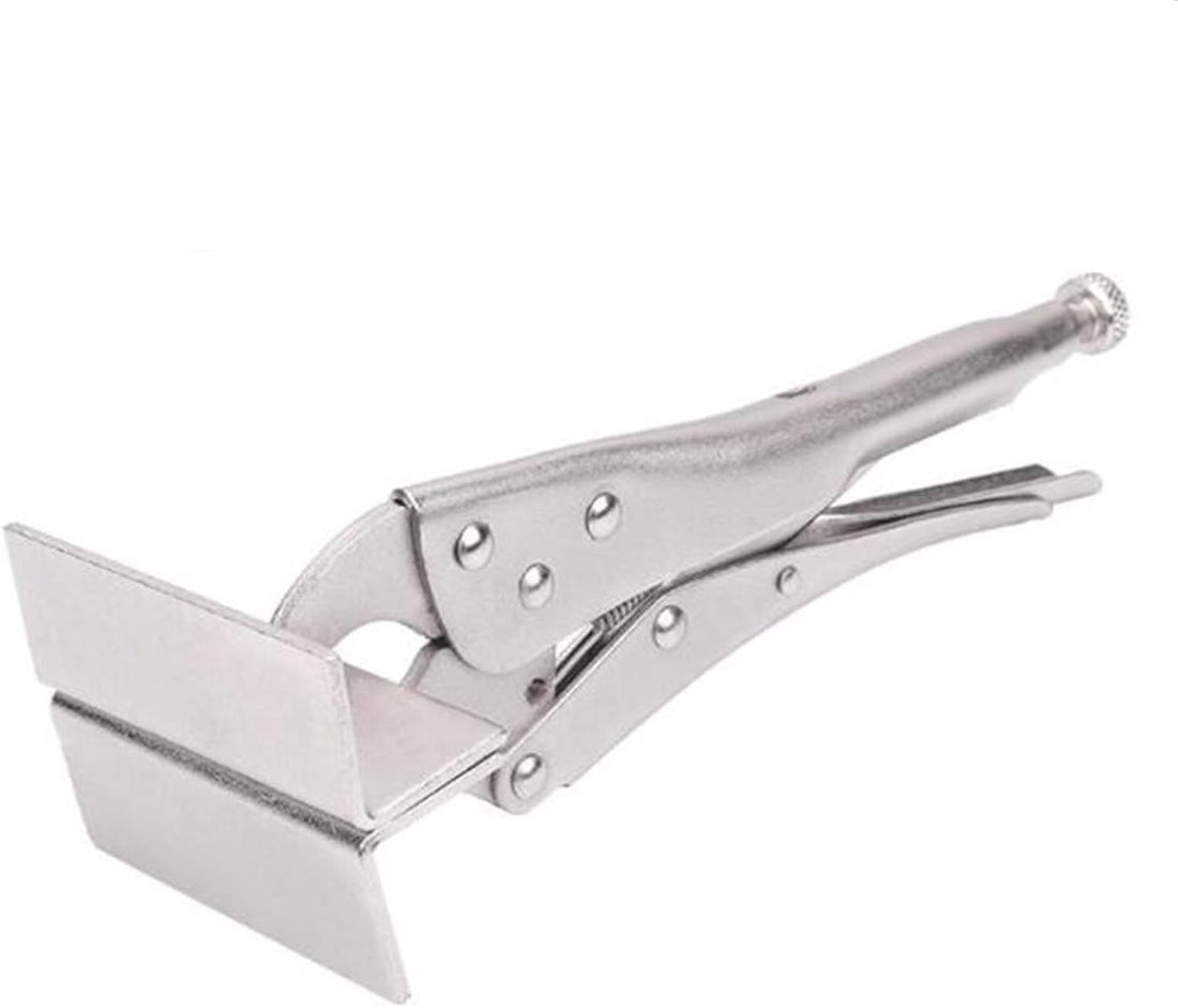 Banner Tensioner Tool 90-Degree Angle Pliers Foldable Flange Bending Sheet Metal Welding Pliers Metal Hand Tool (23 cm)