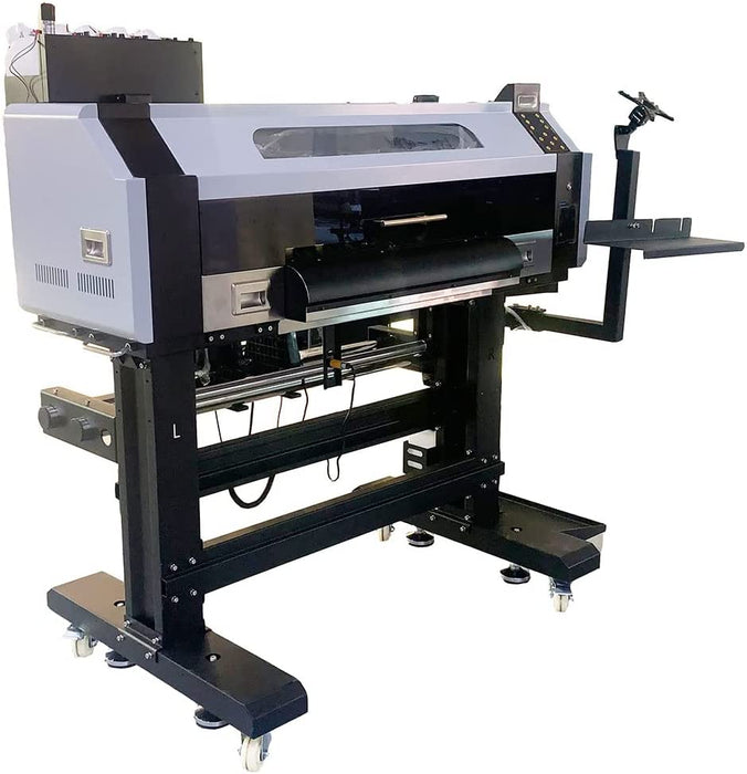 Impresora de transferencia DTF clásica de 24 pulgadas (600 mm). Impresora DTF directa a película. Máquina DTF con cabezales de impresión duales I3200-A1 para impresión de camisetas por transferencia.