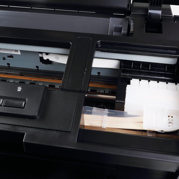 Impresora DTF de 13 pulgadas y ancho A3+, máquina de transferencia directa con película L1800, ideal para imprimir camisetas, sudaderas, fundas de almohada, etc. (6 tintas de 100 ml + 100 películas PET + polvo)