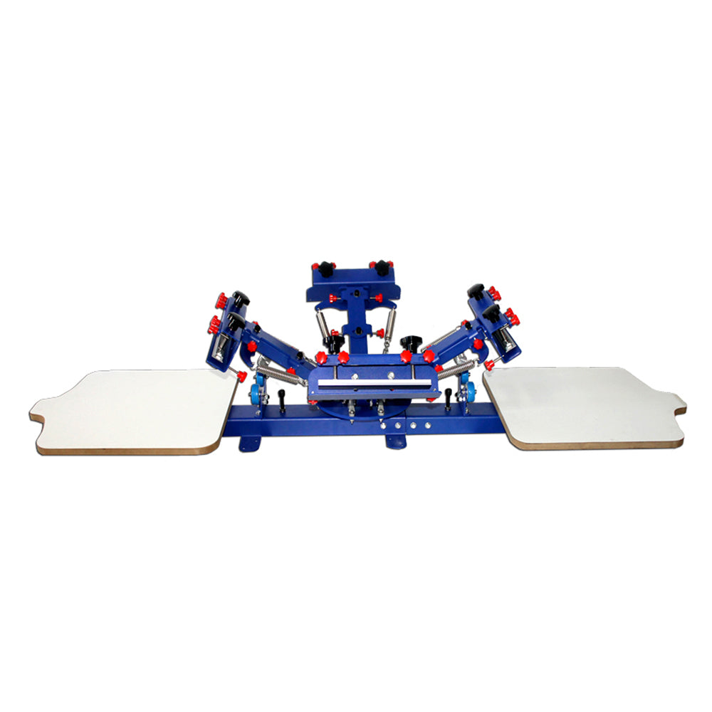 High Quality 4 Color Screen Printing Press Printer Machine Equipment 2 Station DIY T-shirt with Easy Adjusting System