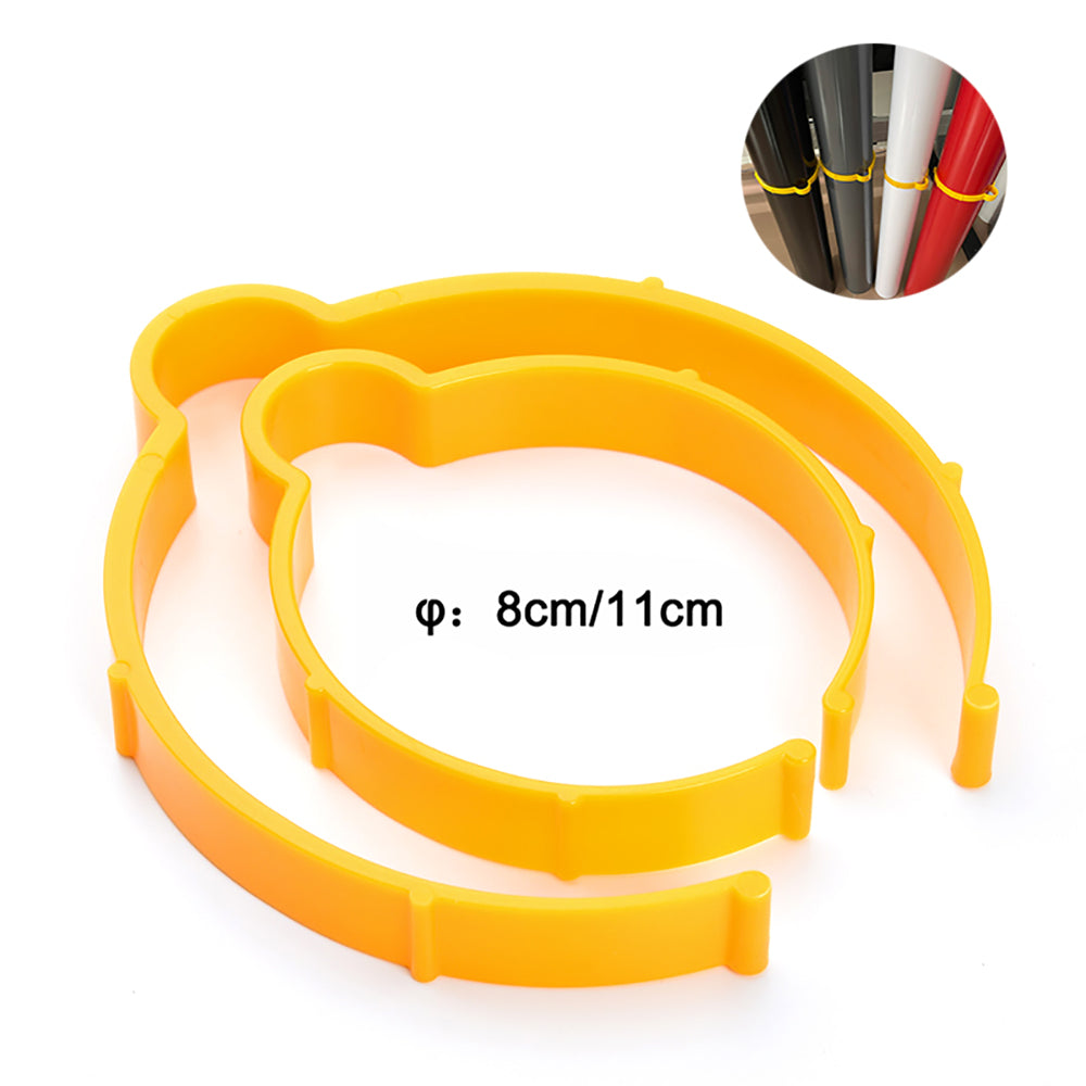 Vinyl Film Coil Hoop Ring Car Wrapping Roll Binding Hoop Tool (8cm/11cm)