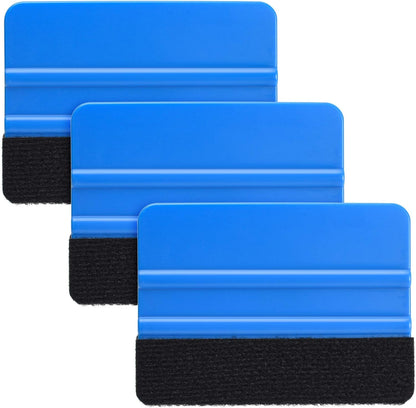 Blue Medium Vinyl Wrap Squeegee (10cmx7cm) - 3pcs