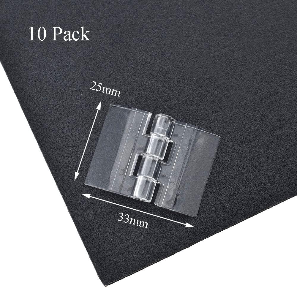 Normal Acrylic Hinge Transparent Folding Lightweight (25x33mm) - 10pcs