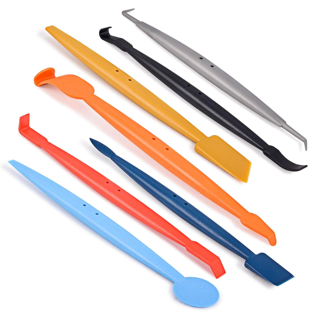 7 in 1 Set Wrap Stick Vinyl Magnetic Micro Squeegee Tool Kit for Car Wrapping and Window Tint Installing