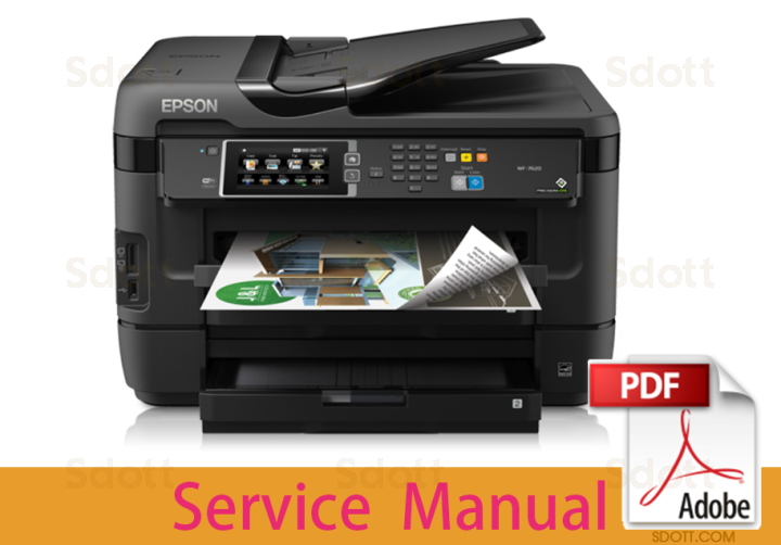 Manual de servicio de EPSON WorkForce WF-7620, 7610 y 7110