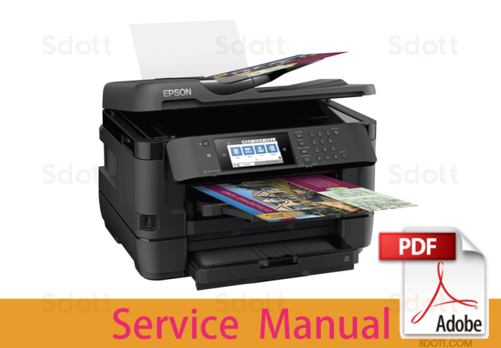 Manual de servicio de EPSON WorkForce WF-7720, 7710 y 7210