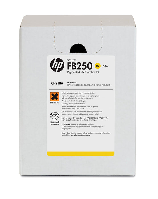 Tinta amarilla HP Scitex FB250 para impresoras HP Scitex FB500/FB700 (cartucho de 3 litros) - CH218A 