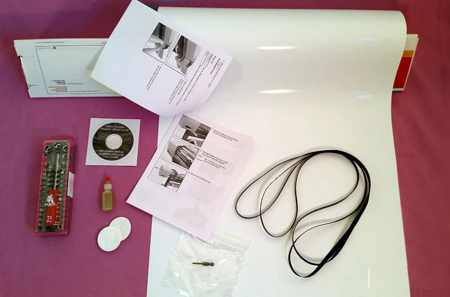 Kit de correa de transporte para impresoras HP Designjet T610, T620, T1100 y T1120 de 24&quot; (Q5669-60673/CBK)