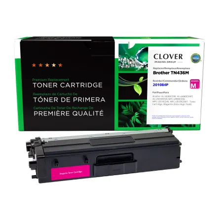 Clover Remanufactured Extra High Yield Magenta Toner Cartridge for Brother TN436M