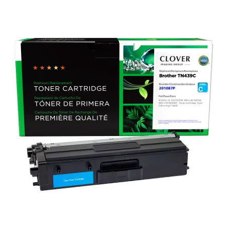 Clover Remanufactured Ultra High Yield Cyan Toner Cartridge for Brother TN439C