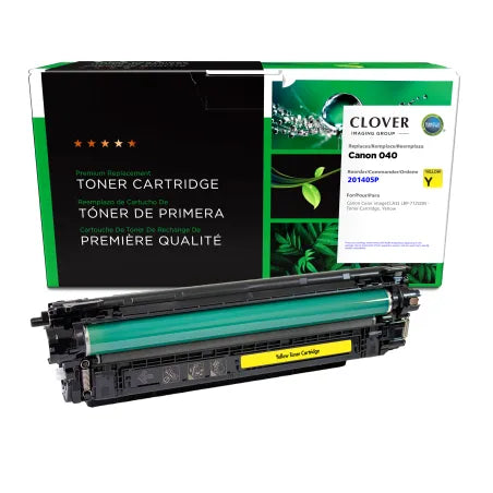 Clover Remanufactured Yellow Toner Cartridge for Canon 040 (0454C001)