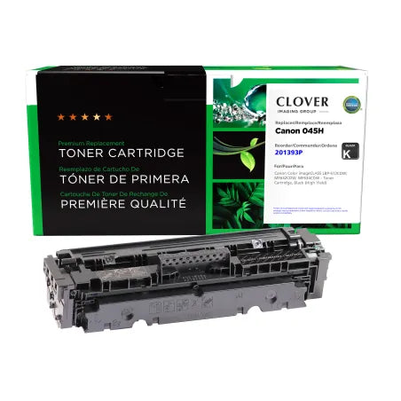 Clover Remanufactured High Yield Black Toner Cartridge for Canon 045H (1246C001)