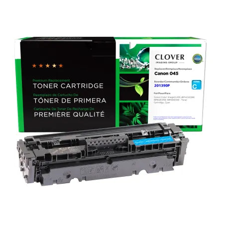 Clover Remanufactured Cyan Toner Cartridge for Canon 045 (1241C001)