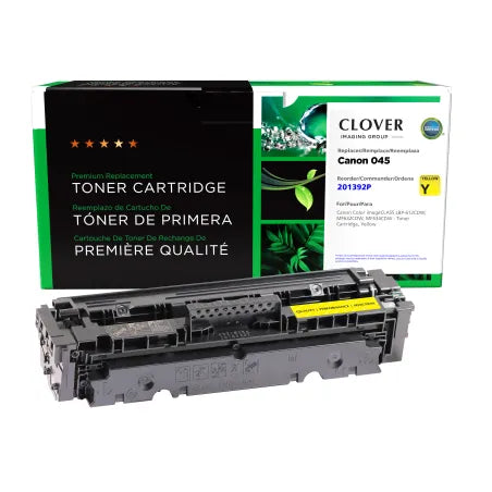 Clover Remanufactured Yellow Toner Cartridge for Canon 045 (1239C001)