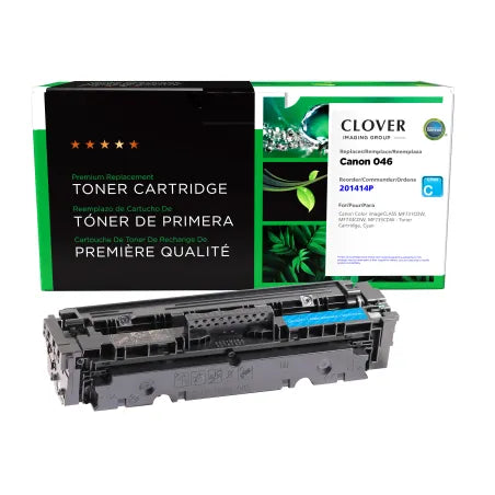 Clover Remanufactured Cyan Toner Cartridge for Canon 1249C001 (046)