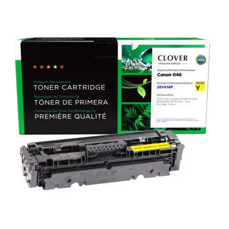 Clover Remanufactured Yellow Toner Cartridge for Canon 046 (1247C001)